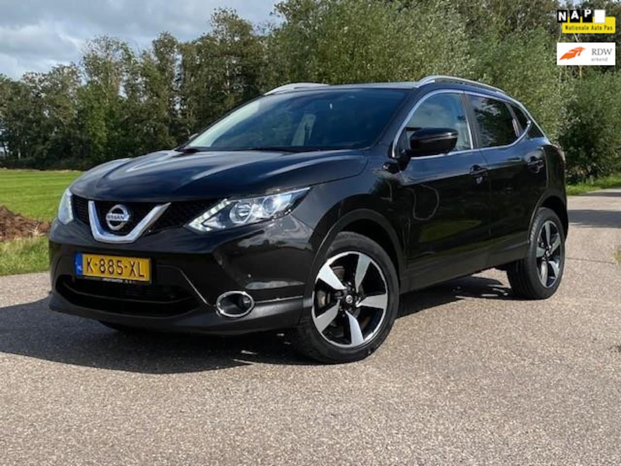 Nissan Qashqai - 1.2 Tekna 17"AUTOMAAT PANORAMADAK CAMERA NAVI STOELVERWARMING GOED ONDERHOUDEN - AutoWereld.nl