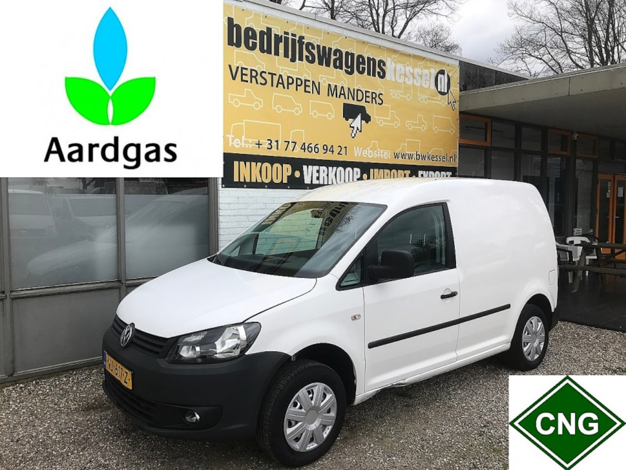 Volkswagen Caddy - 2.0 Ecofuel CNG Aardgas Benzine Euro 5 Airco Schuifdeur - AutoWereld.nl