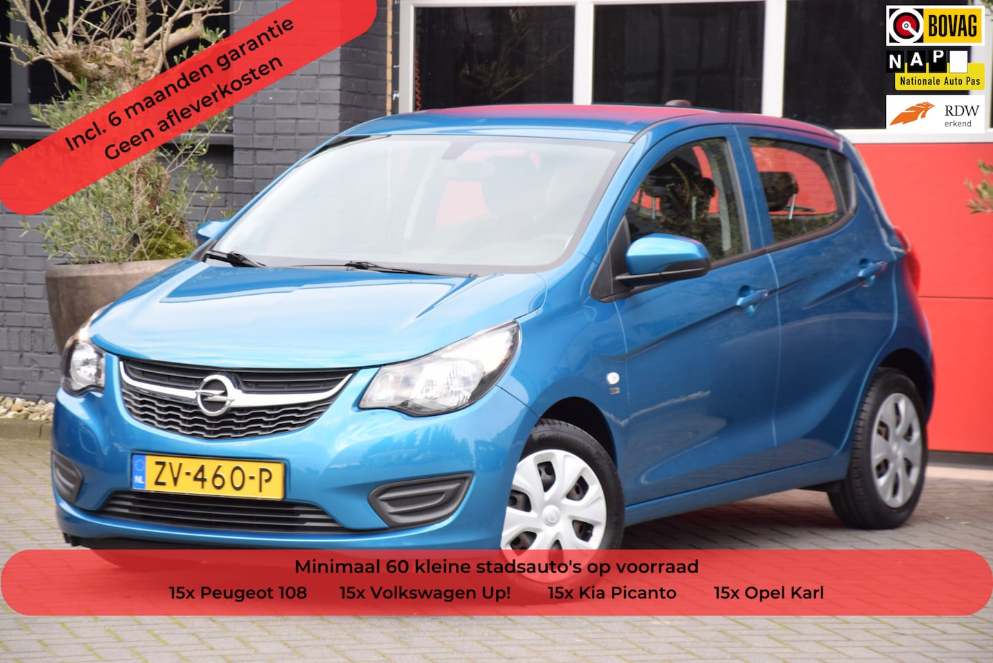 Opel Karl - 1.0 ecoFLEX 120 Jaar Edition 2019 Airco Navigatie Carplay Cruise control 5 Deurs - AutoWereld.nl