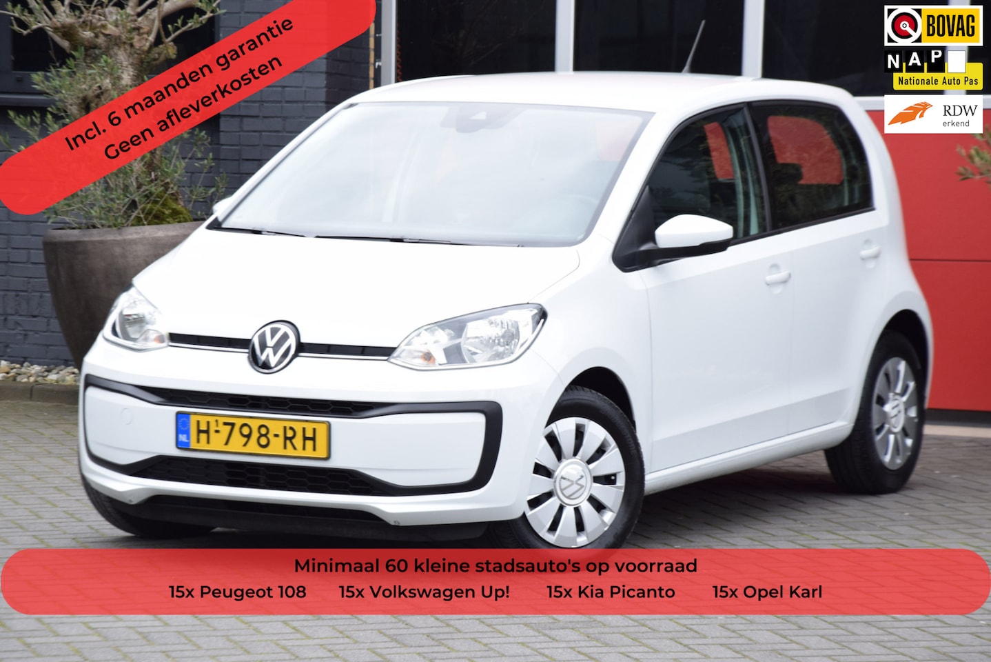 Volkswagen Up! - 1.0 BMT move up! 2020 Airco 5 Deurs Navigatie Camera Cruise control - AutoWereld.nl