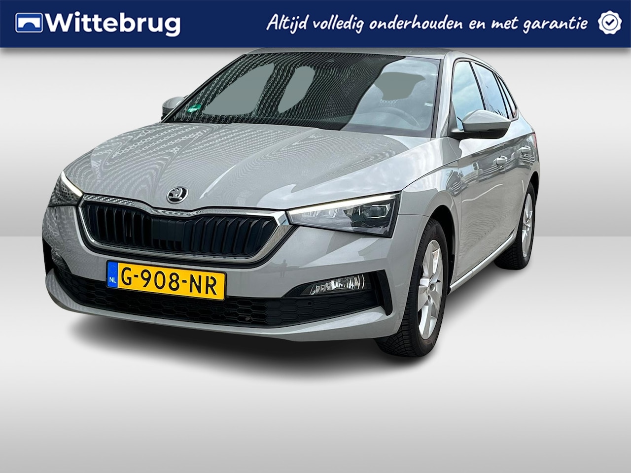 Skoda Scala - 1.5 TSI 150 PK DSG Sport Business  LED / Clima / APP-Connect / PDC A / 16" LM Velgen ** - AutoWereld.nl