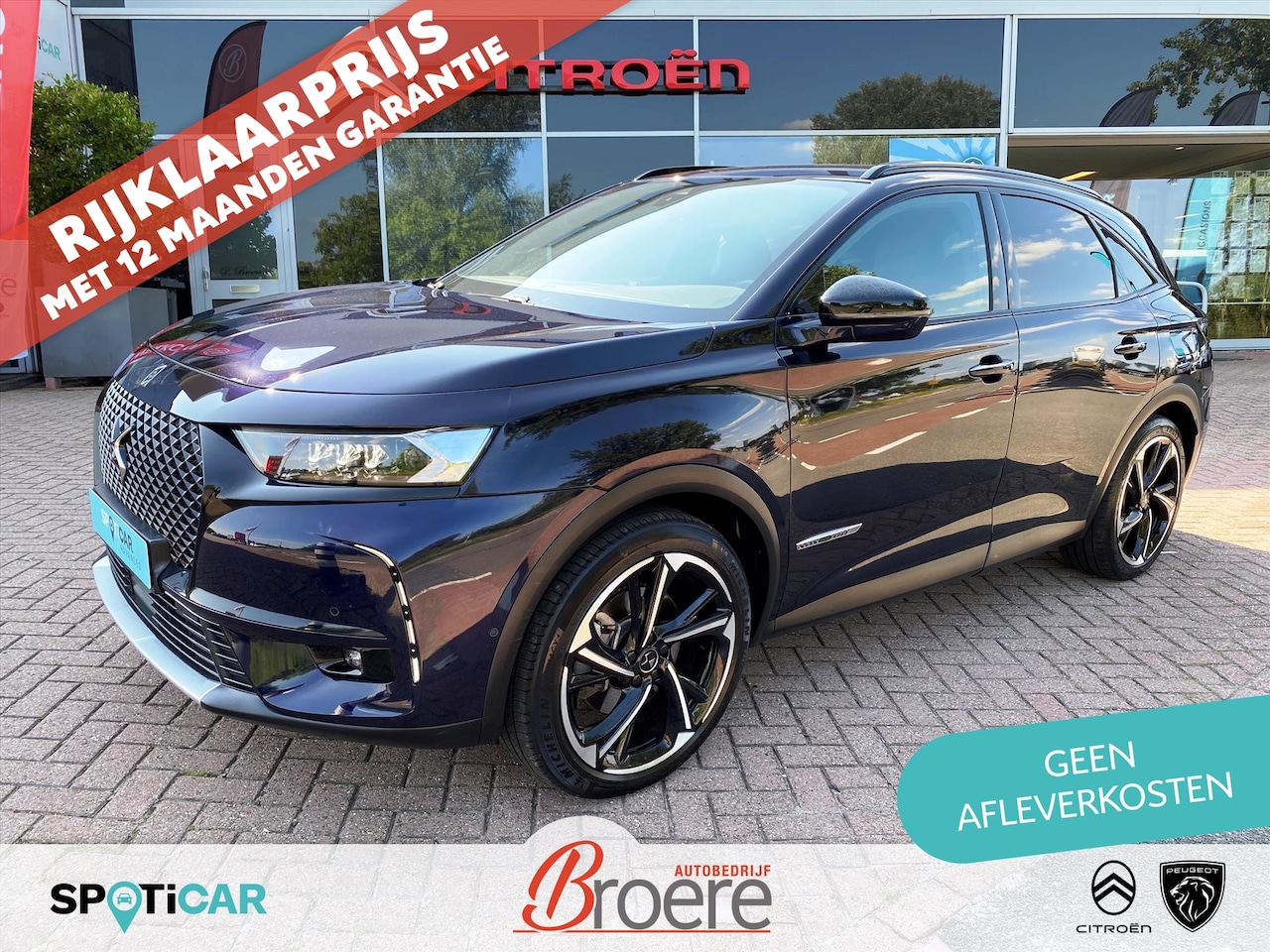 DS 7 Crossback - 1.6 E-TENSE 300pk Aut 4x4 Louvre | night vision, elek. achtreklep, adaptive cruise, leder, - AutoWereld.nl