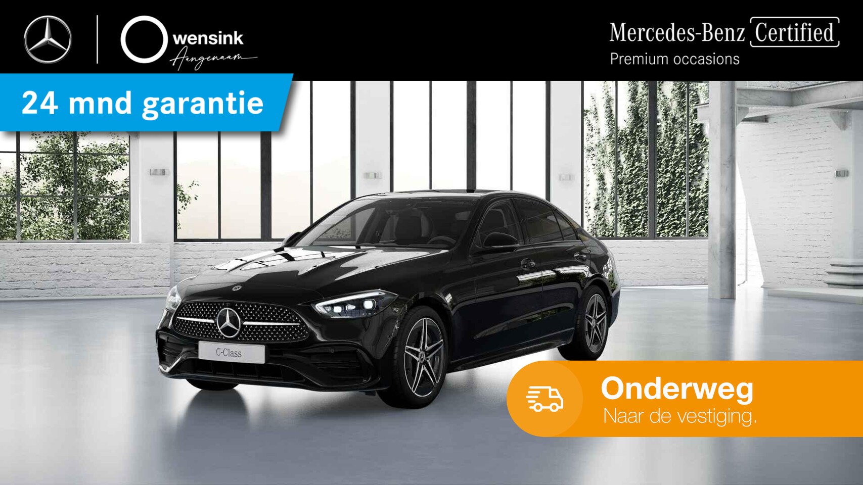 Mercedes-Benz C-klasse - 300 e AMG Line Limited | Panoramadak | Burmester | Night pakket | Spoiler | 360 graden cam - AutoWereld.nl