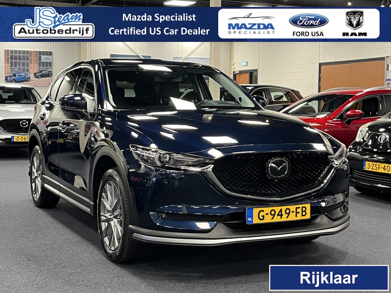 Mazda CX-5 - 2.0 SkyActiv-G Automaat 165PK Luxury Navi Leder Bose PDC 19inch 360 Camera Trekhaak Aero K - AutoWereld.nl