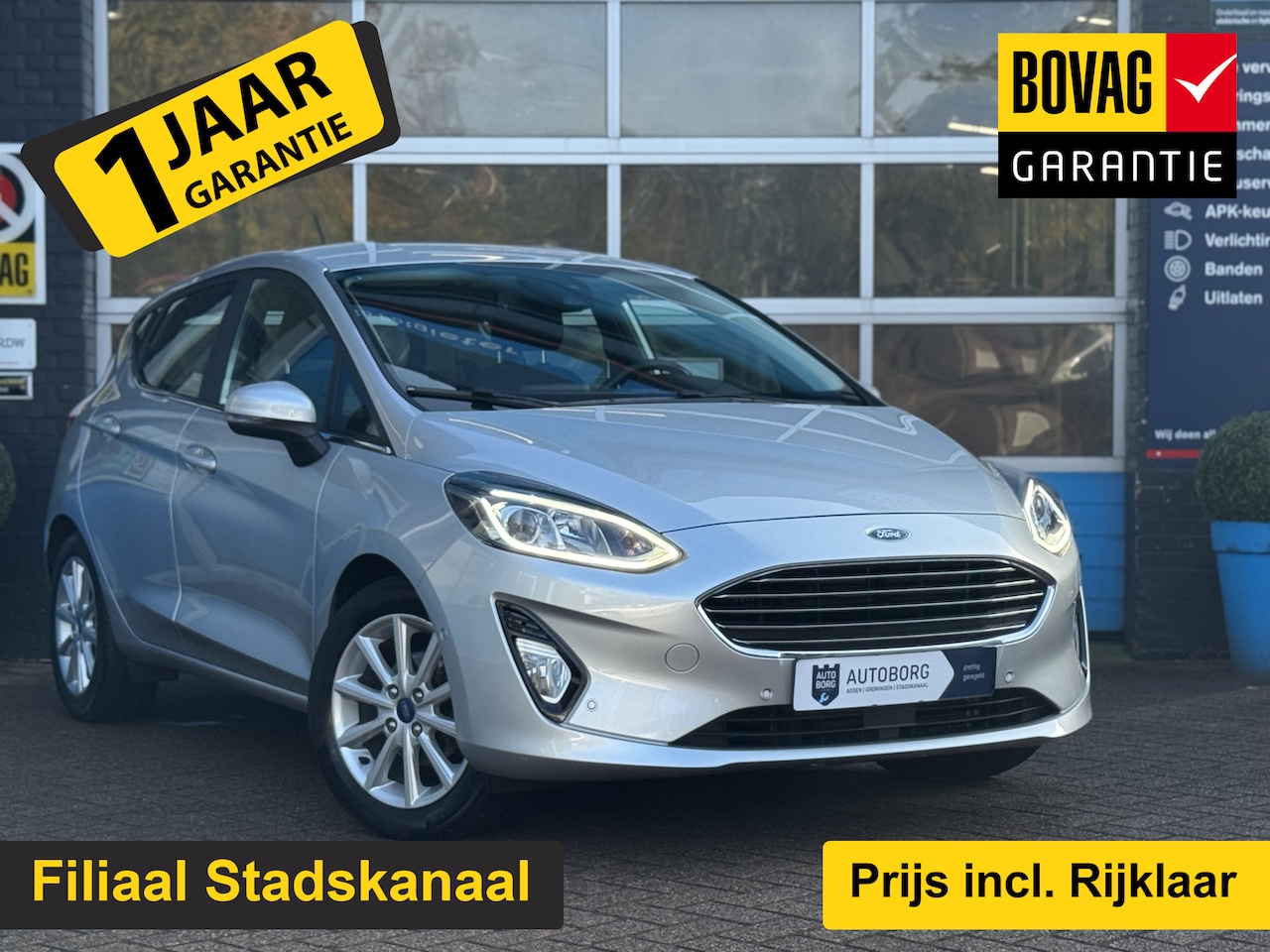 Ford Fiesta - 1.0 EcoBoost Titanium Adaptieve Cruise Control | Airco | Lichtmetalen Velgen | B&W Rijklaa - AutoWereld.nl