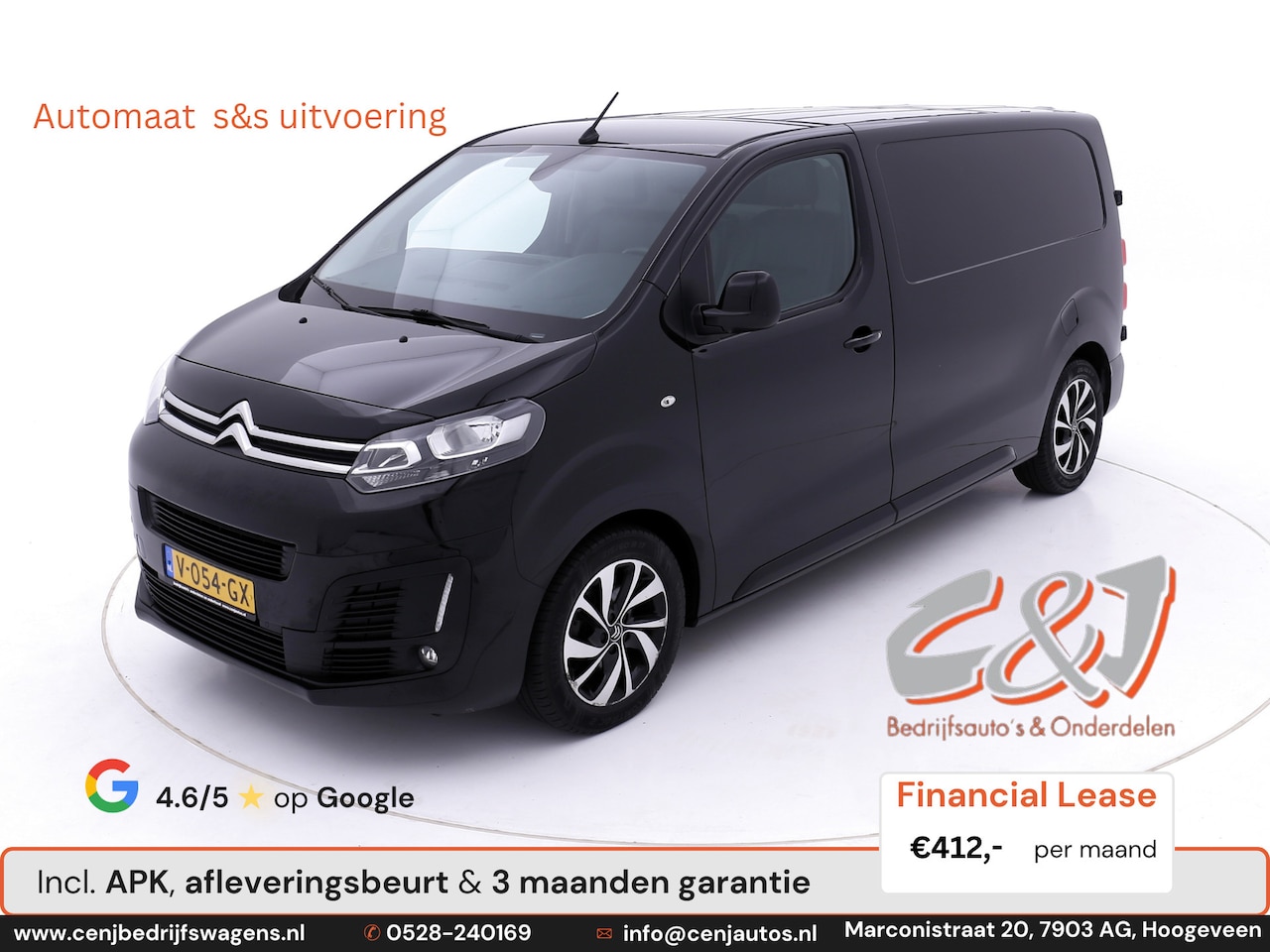 Citroën Jumpy - 2.0 BlueHDI 180 Business M S&S automaat luxe lease 417,- p/,d - AutoWereld.nl