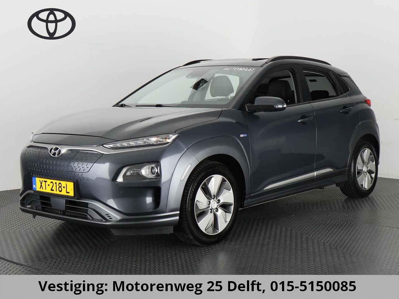 Hyundai Kona Electric - EV PREMIUM 204 PK PANORAMADAK 64Kwh. LEER. NAVI. KEYLESS. FULL OPTION. TOT 2 JAAR GARANTIE - AutoWereld.nl