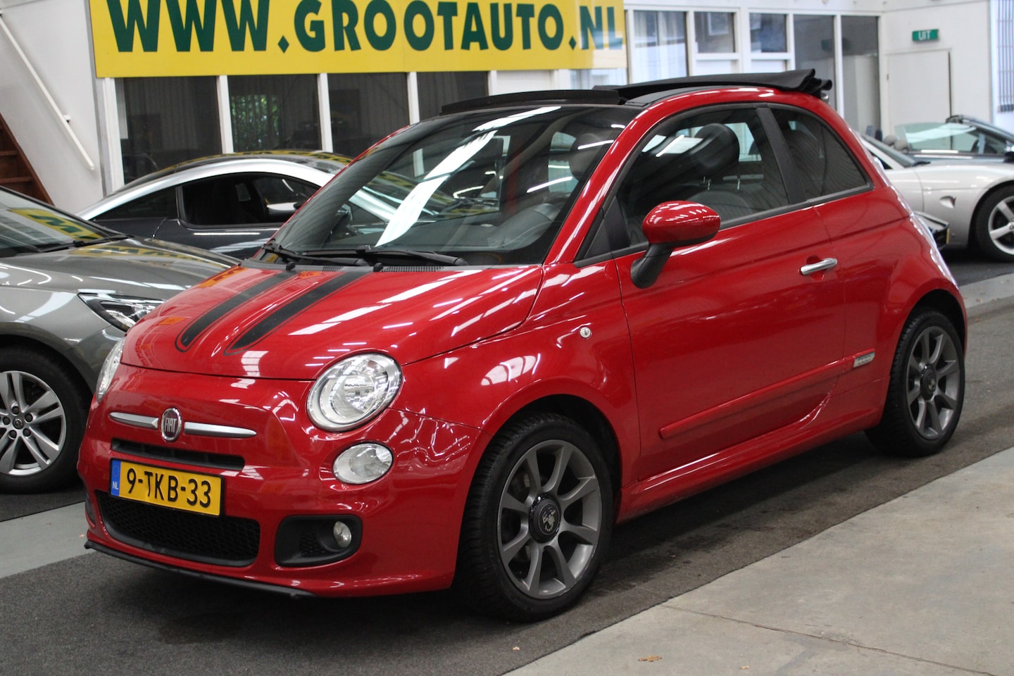 Fiat 500 C - 0.9 TwinAir 500S NAP, Half leder, Airco, Stuurbekrachtiging - AutoWereld.nl