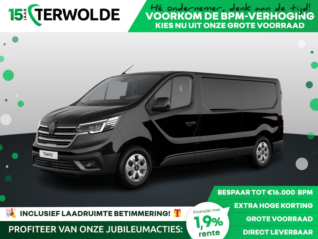 Renault Trafic - Gesloten Bestel L2H1 T30 dCi 130 6MT Advance | Achteruitrijcamera | Alarmsysteem | C-Shape - AutoWereld.nl