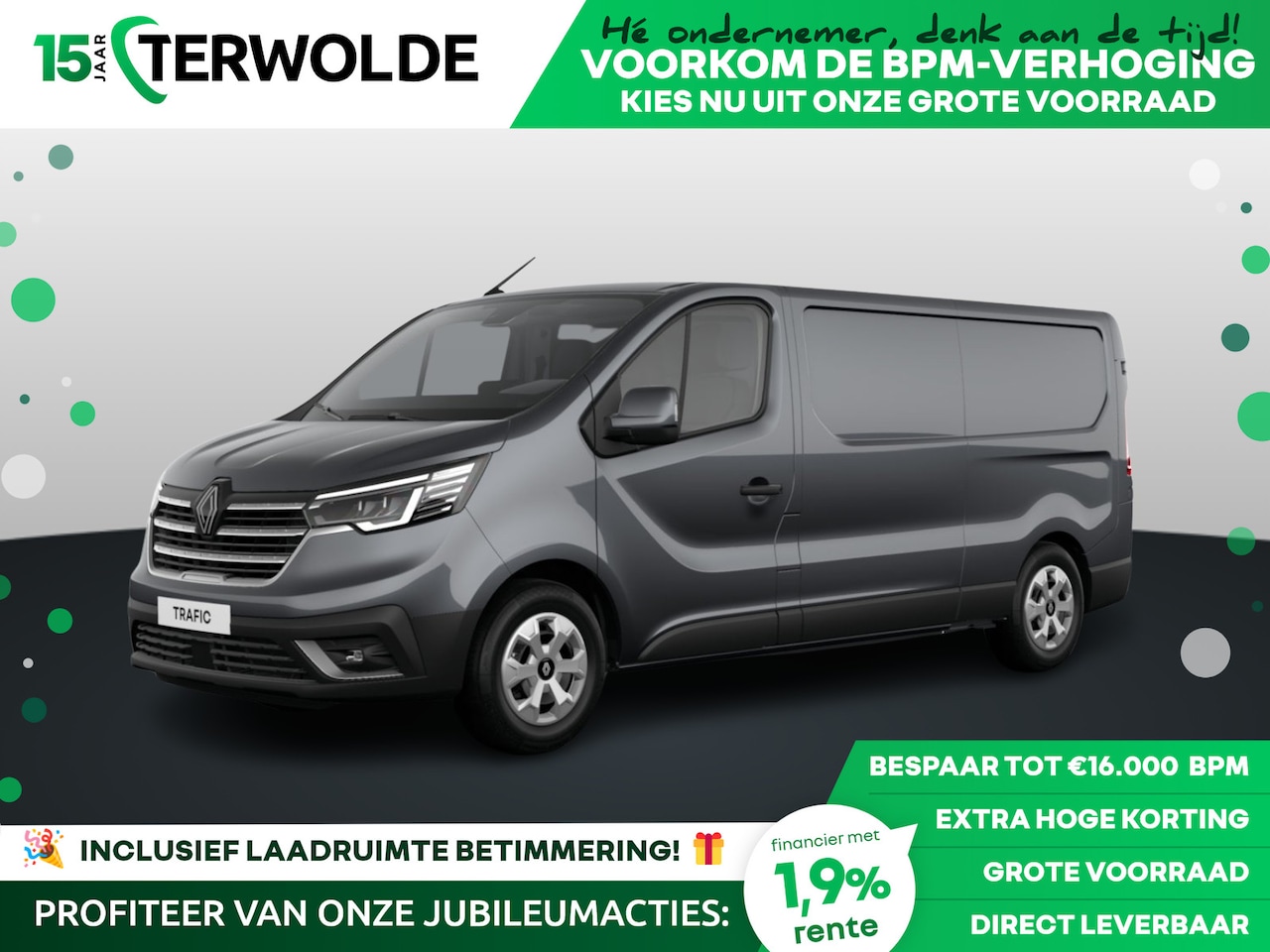 Renault Trafic - Gesloten Bestel L2H1 T30 dCi 150 6EDC Advance | Achteruitrijcamera | Alarmsysteem | C-Shap - AutoWereld.nl