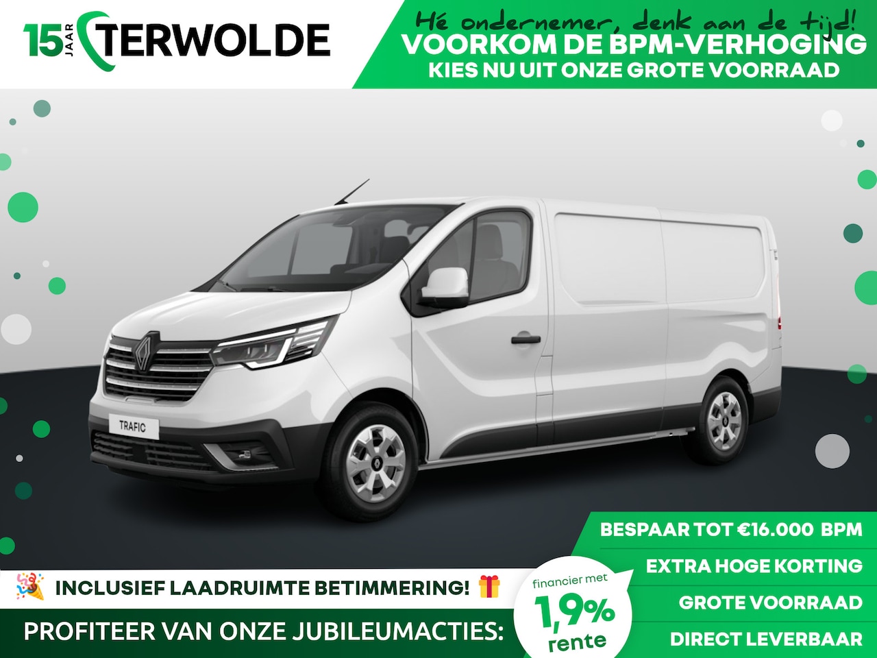 Renault Trafic - Gesloten Bestel L2H1 T30 dCi 150 6EDC Advance | Achteruitrijcamera | Alarmsysteem | C-Shap - AutoWereld.nl