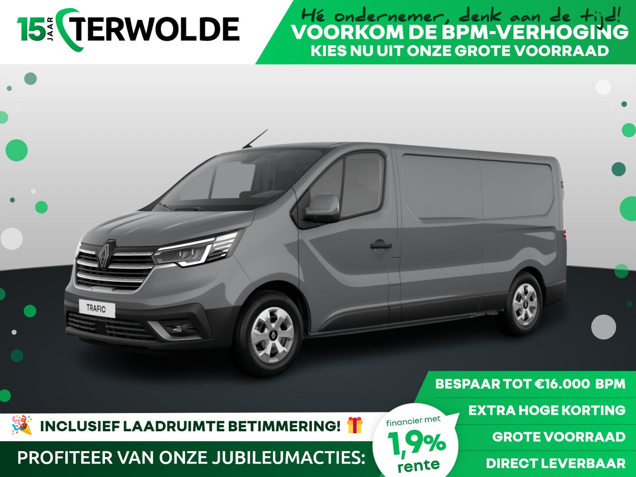 Renault Trafic - Gesloten Bestel L2H1 T30 dCi 130 6MT Advance | Achteruitrijcamera | Alarmsysteem | C-Shape - AutoWereld.nl