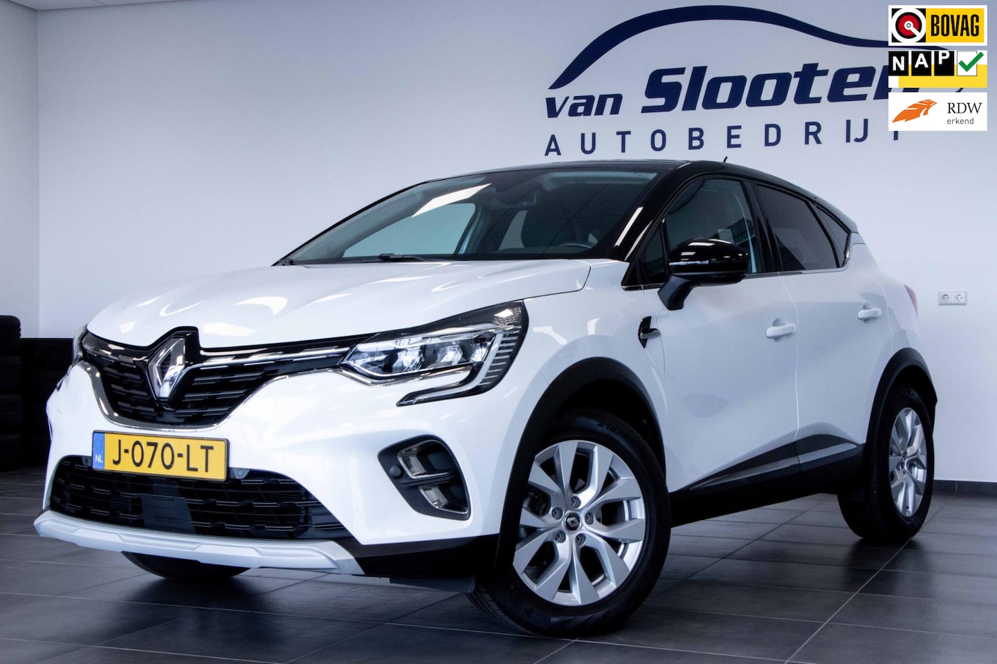 Renault Captur - 1.3 TCe 130 Intens| Navi| Camera| Nieuw Type| Wit Parlemoer met Zwart Dak - AutoWereld.nl