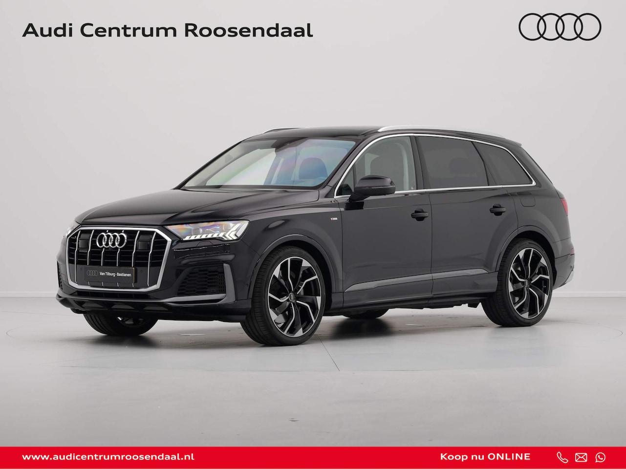 Audi Q7 - 55 TFSI e quattro 381 pk S-Tronic Pro Line Plus Panorama Navigatie Wegkl. trekhaak Bang & - AutoWereld.nl