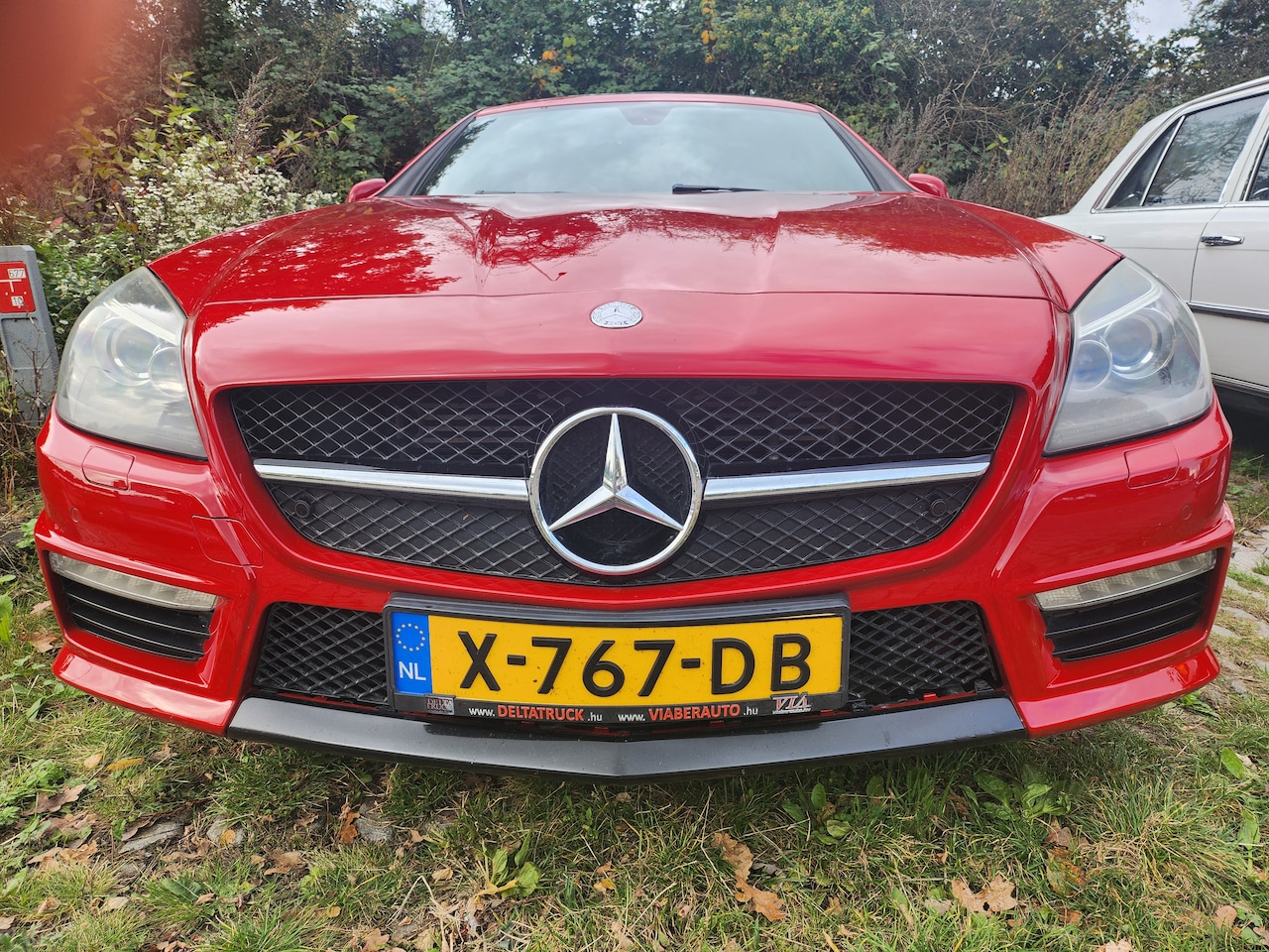 Mercedes-Benz SLK-klasse - 55 AMG Alle opties Fire Opal Red Uniek in NL - AutoWereld.nl