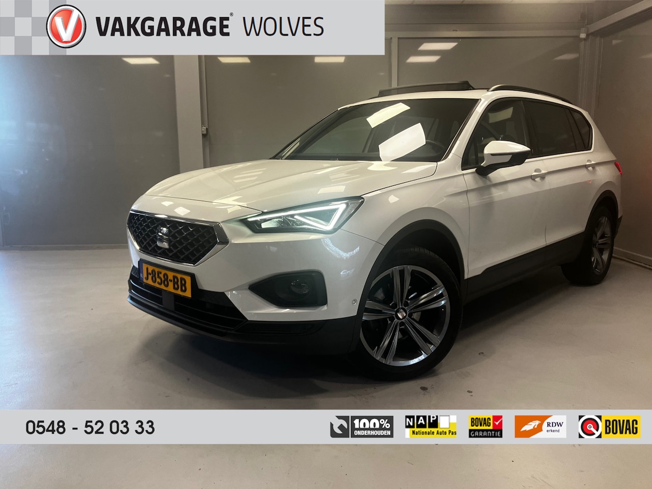 Seat Tarraco - 1.5 TSI Style | LED | Schuif- / kanteldak | Trekhaak | 19" velgen | - AutoWereld.nl