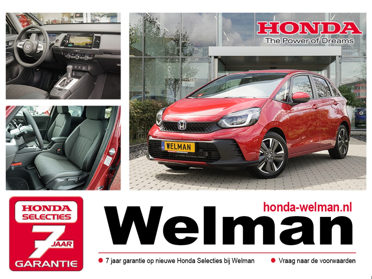 Honda Jazz - 1.5i e:HEV ADVANCE - NIEUW - HYBRID - AUTOMAAT - AutoWereld.nl