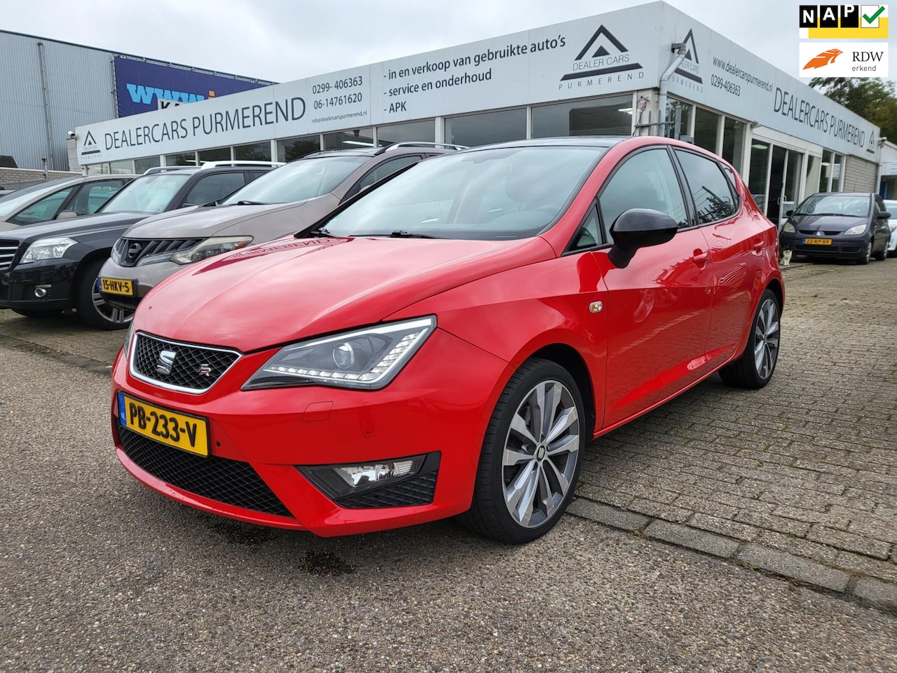 Seat Ibiza - 1.4 EcoTSI FR Connect zeer nette auto. Leer,Xenon/Led,stoelverwarming en parkeersensoren v - AutoWereld.nl