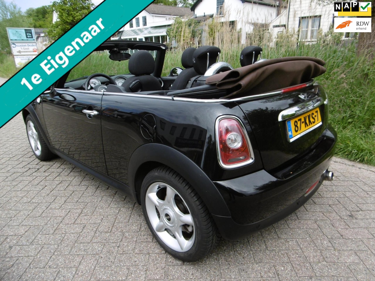 MINI Cabrio - Mini 1.6 Cooper Airco Cruise 120pk Elektr. kap 1e eigenaar Historie - AutoWereld.nl