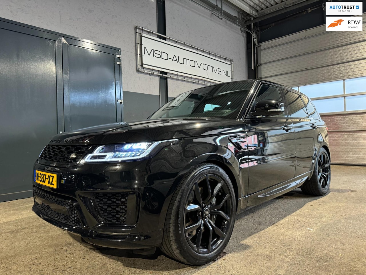 Land Rover Range Rover Sport - 3.0 P400 MHEV HST |BLACK on BLACK|400PK - AutoWereld.nl