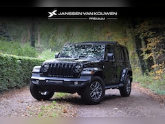 Jeep Wrangler Unlimited - 4xe 380pk Sahara / Schuifdak / Trekhaak / Front Camera