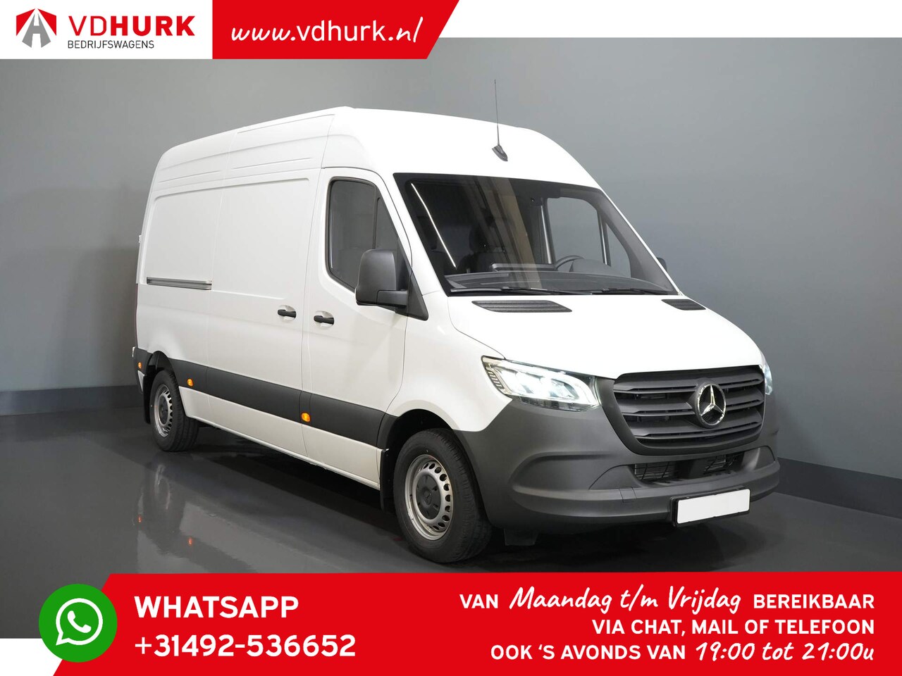 Mercedes-Benz Sprinter - 14x! Aut. L2H2 LED/ Standkachel/ Stoelverw./ Carplay/ Camera/ Cruise/ Trekhaak/ Airco - AutoWereld.nl