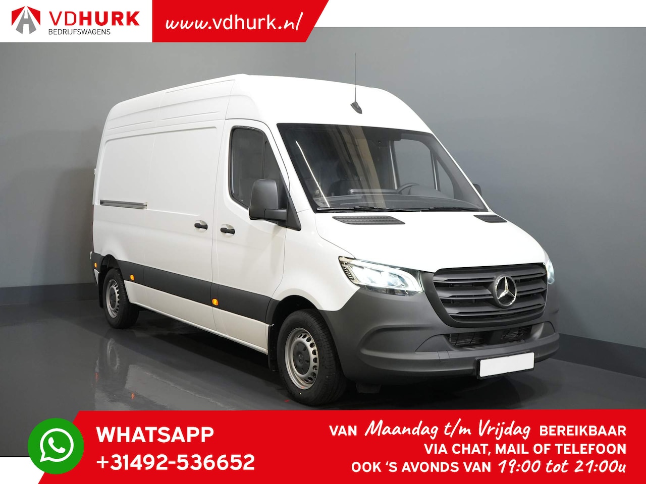 Mercedes-Benz Sprinter - Aut. L2H2 LED/ Standkachel/ Stoelverw./ Carplay/ Camera/ Cruise/ Trekhaak/ Airco - AutoWereld.nl