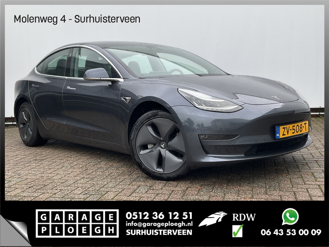 Tesla Model 3 - Pano.dak Leder Stoelverw. Cam 84648KM! RWD 60KWH - AutoWereld.nl