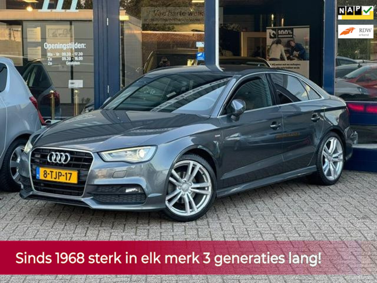 Audi A3 Limousine - 1.4 TFSI CoD Ambition Pro Line S-line S-tronic! NL AUTO NAP! Navi Leder Xenon 2X S-line LM - AutoWereld.nl