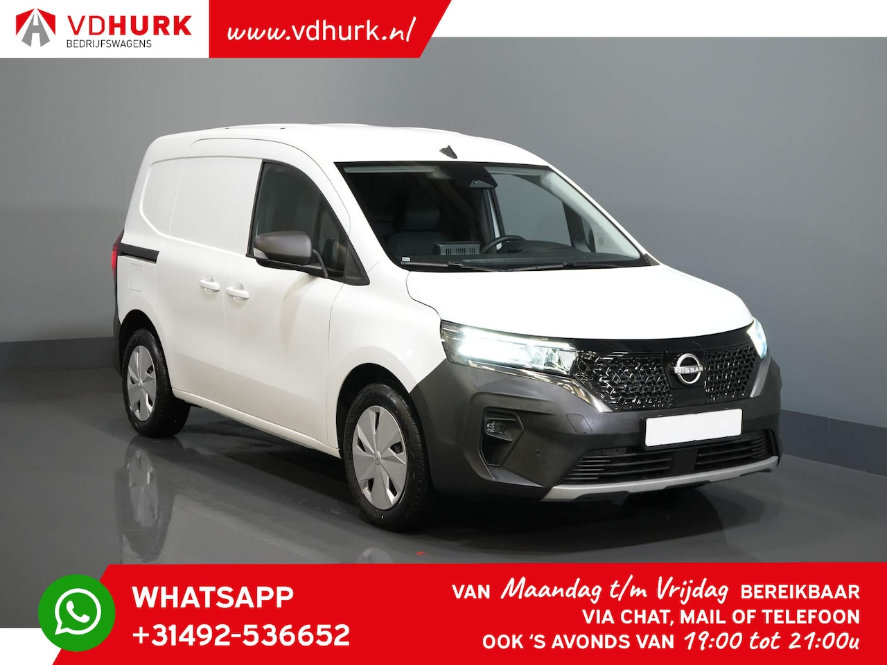 Nissan Townstar - N-Connecta 45 kWh 301km WLTP LED/ Keyless/ Snellaad/ Leder/ Climate/ Carplay/ Camera/ PDC/ - AutoWereld.nl