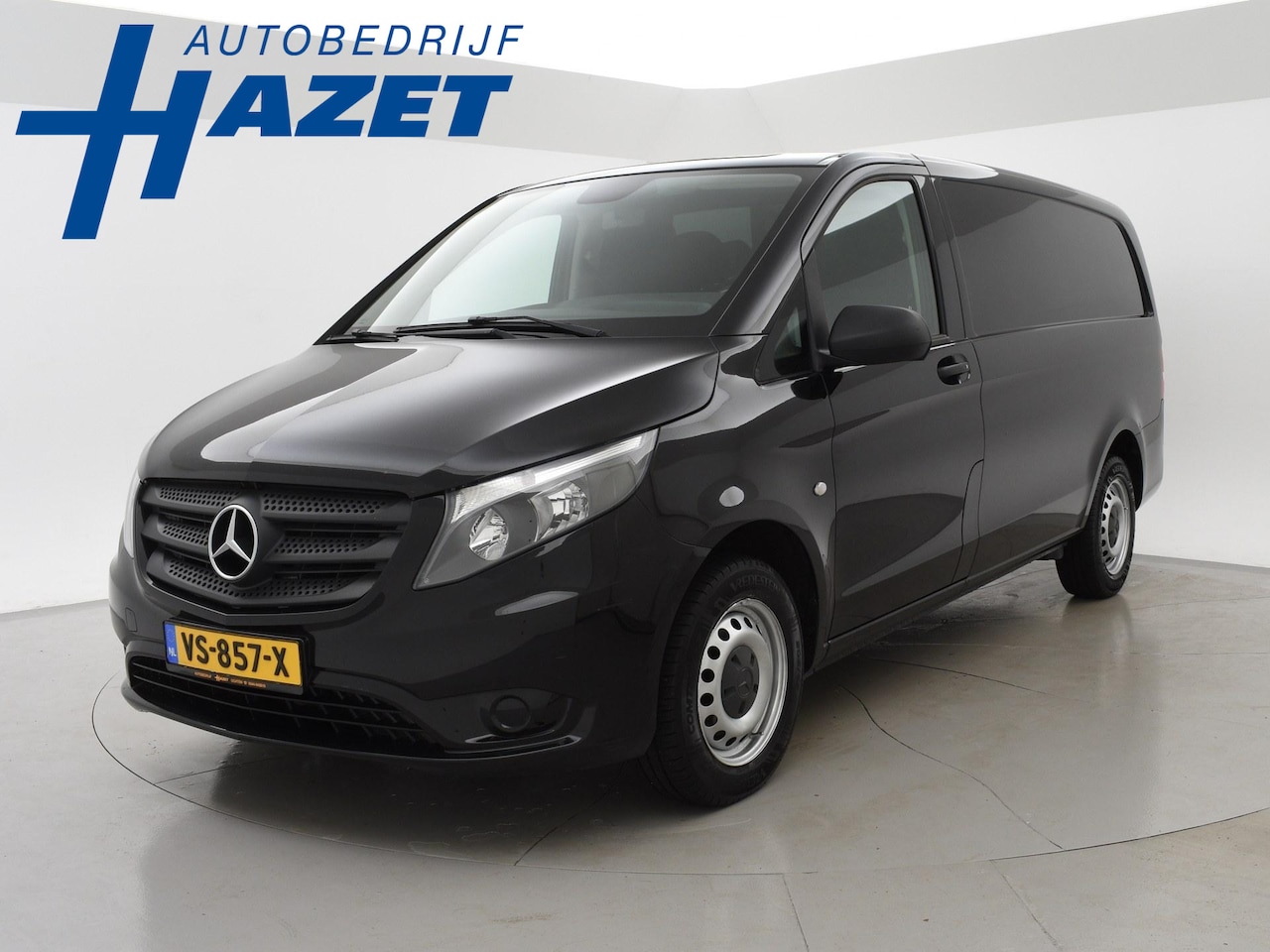 Mercedes-Benz Vito - 116 CDI 163 PK LANG *ZWART* + 2500 KG TREKHAAK - AutoWereld.nl