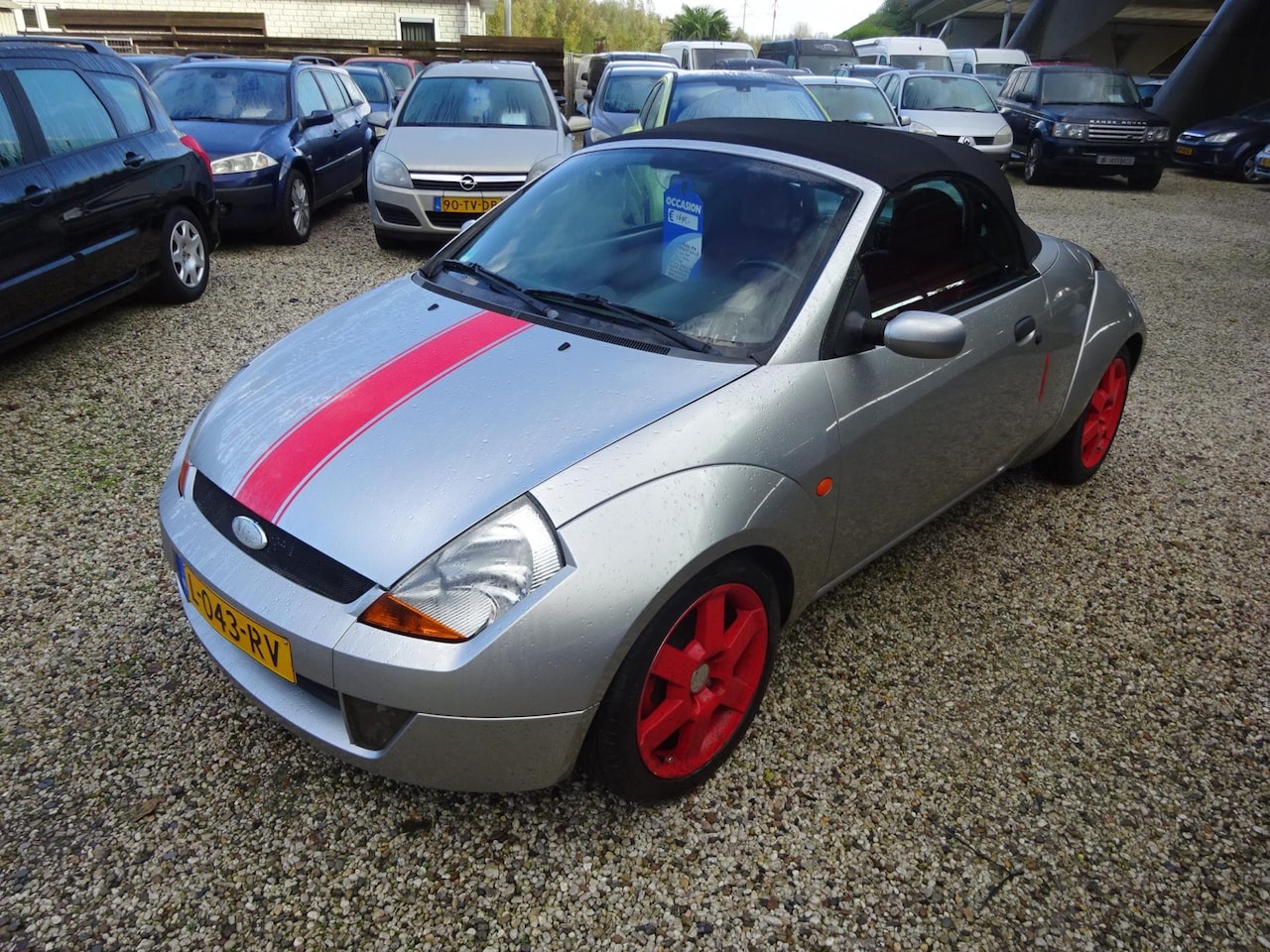 Ford Streetka - Ford streetka 1.6 airco rood leder interieur - AutoWereld.nl