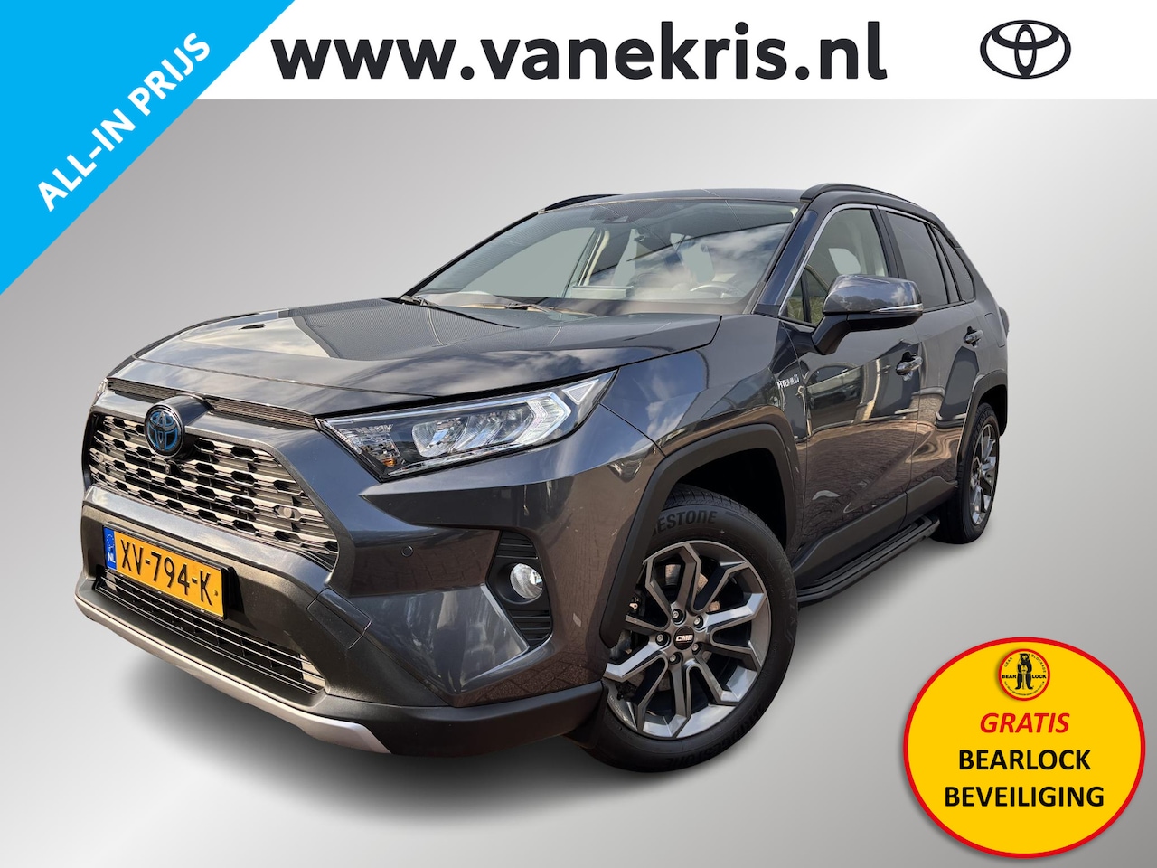 Toyota RAV4 - 2.5 Hybrid First Edition 2.5 Hybrid First Edition, Trekhaak, 360 Camera , Treeplanken, Navigatie, BEARLOCK ACTIE - AutoWereld.nl