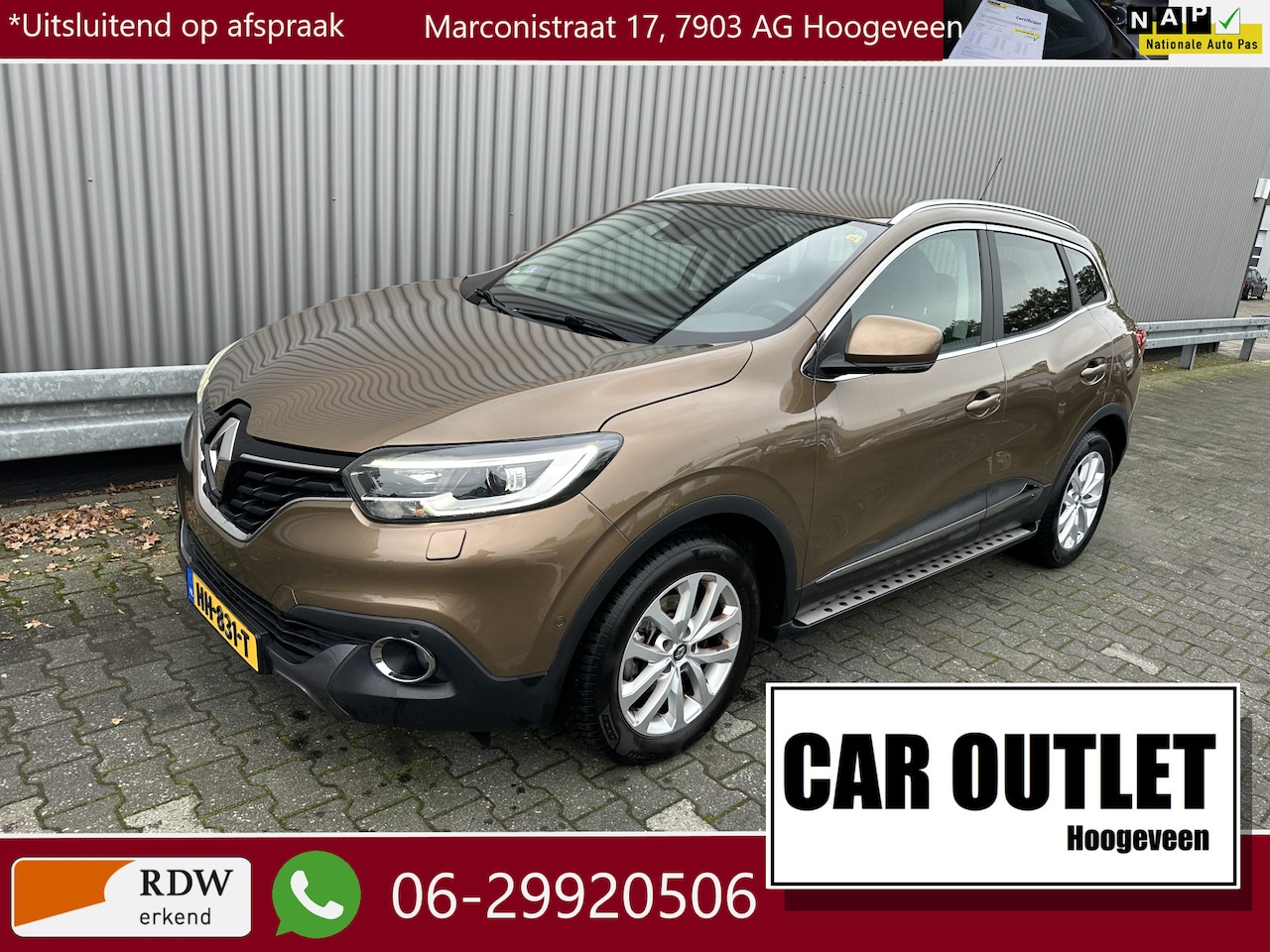 Renault Kadjar - 1.2 TCe Intens 115Dkm NAP Camera, H/Leer, Navi, LED --Inruil Mogelijk-- - AutoWereld.nl