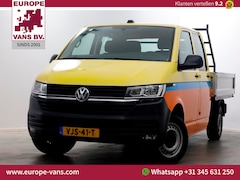 Volkswagen Transporter - T6.1 2.0 TDI Lang D.C. Open Laadbak Airco/CarPlay 03-2021