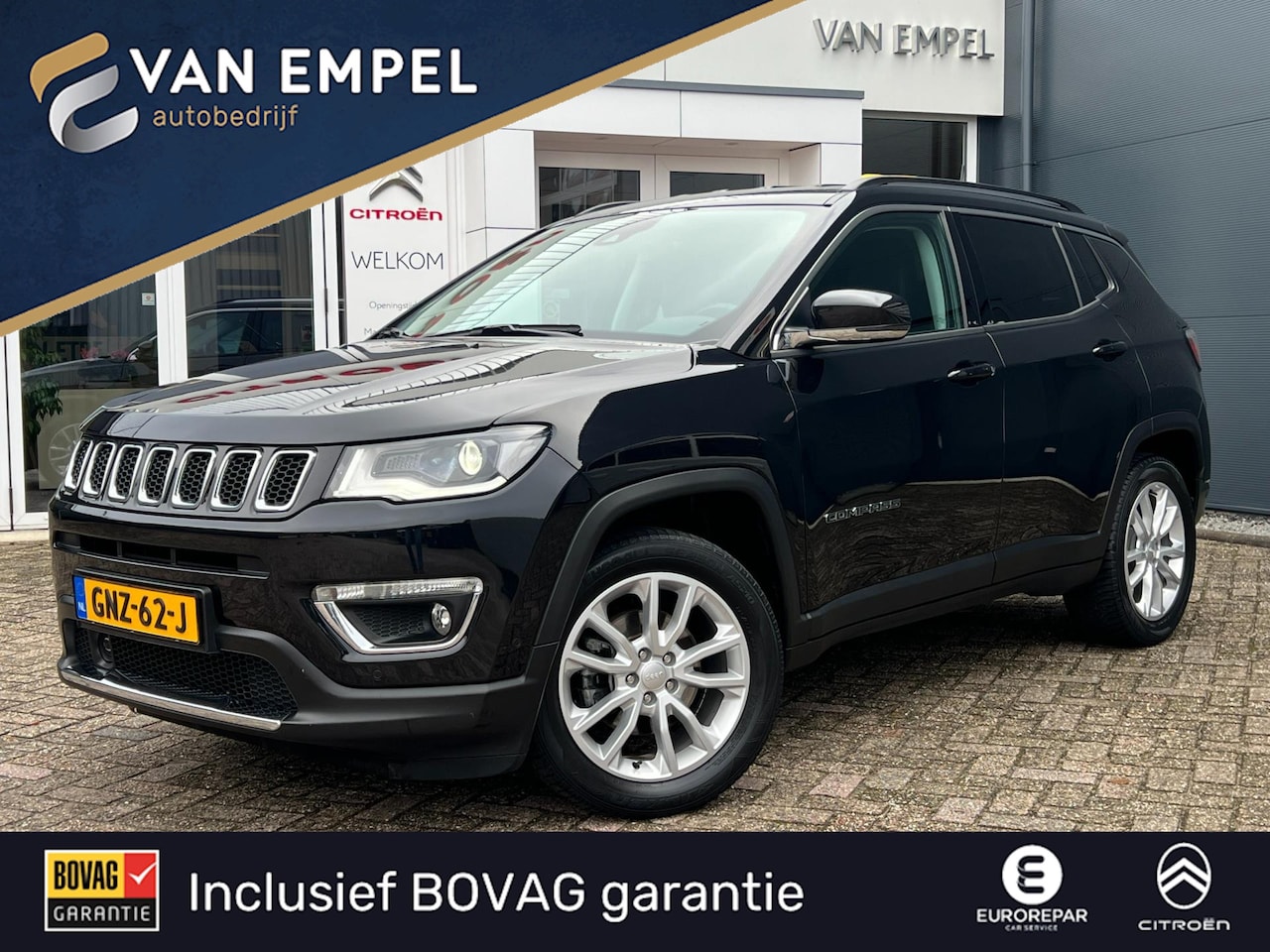 Jeep Compass - 1.3T Limited 150pk Automaat | Vol opties | Camera | Navi | Keyless | - AutoWereld.nl