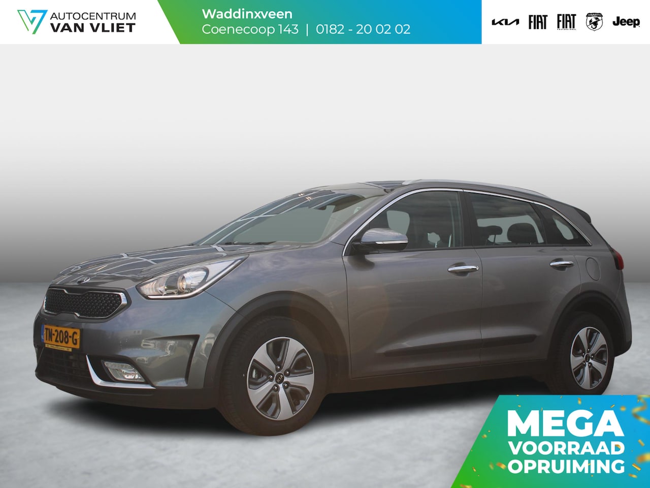 Kia Niro - 1.6 GDi Hybrid DynamicLine | Navi | Clima | Cruise | Camera | Carplay - AutoWereld.nl