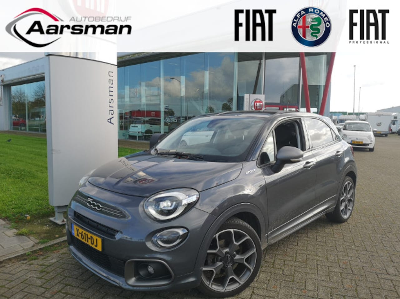 Fiat 500 X - 1.5 Hybrid Sport Automaat | Camera | Dodehoeksens. | Stoelverwarming | LED - AutoWereld.nl