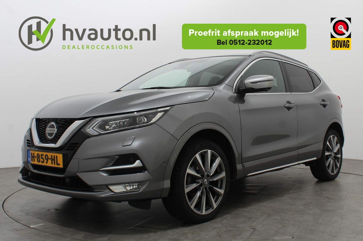 Nissan Qashqai - 1.3 DIG-T 160PK TEKNA+ DYNAMIC | Trekhaak | Leder | Panoramadak - AutoWereld.nl