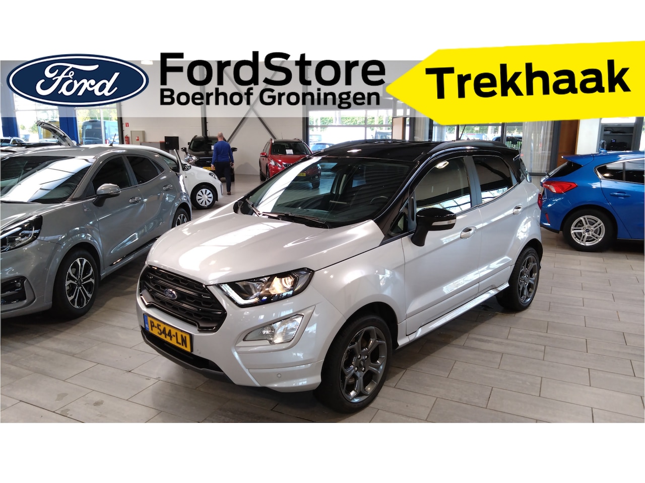 Ford EcoSport - EcoBoost 125 pk ST-Line | Trekhaak | Camera | Navi | Cruise | Clima | 100% dealer onderh. - AutoWereld.nl