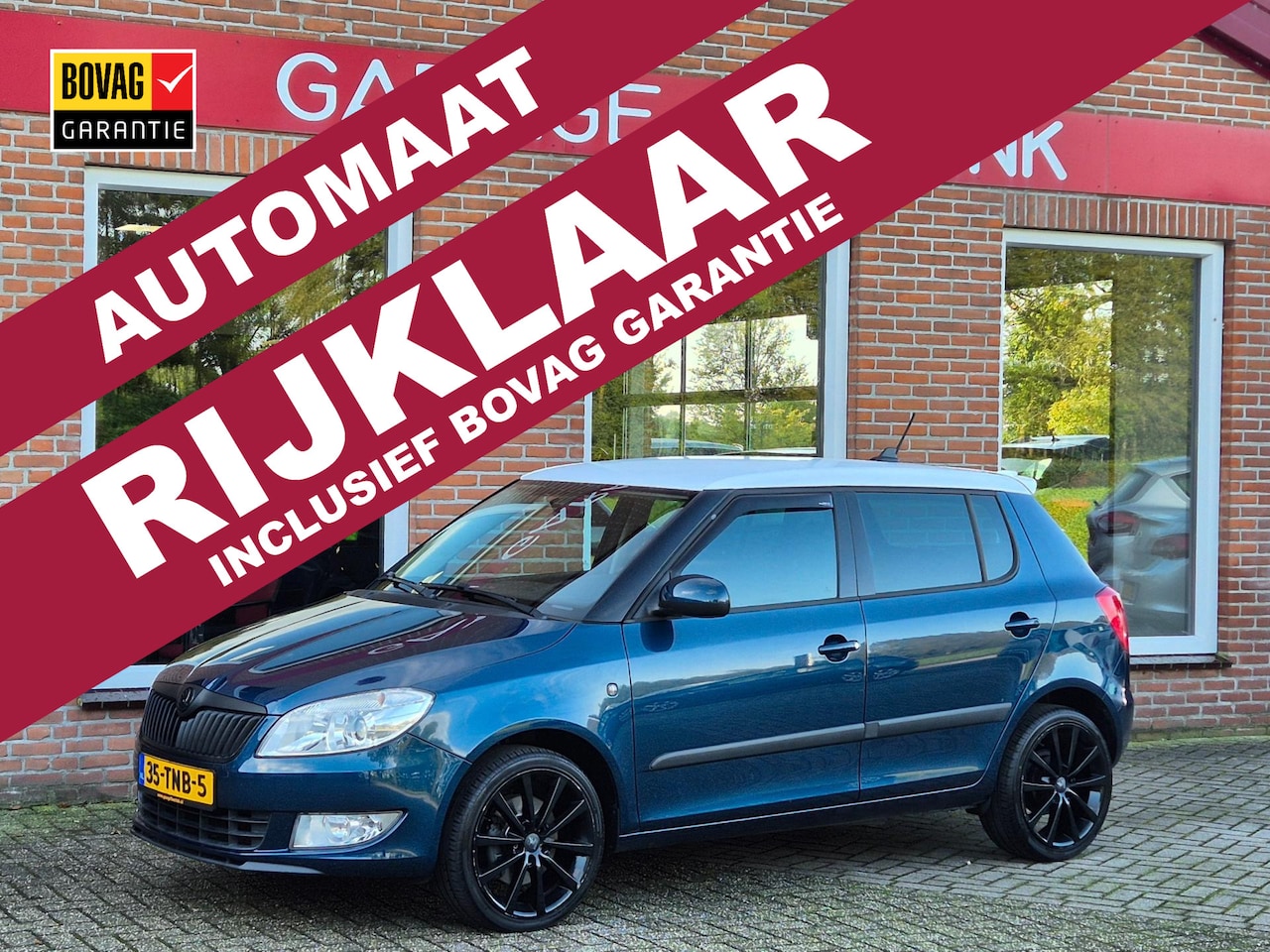 Skoda Fabia - 1.2 TSI Elegance 105PK 5drs AUTOMAAT clima, cruise, navi, pdc, lmv RIJKLAAR - AutoWereld.nl