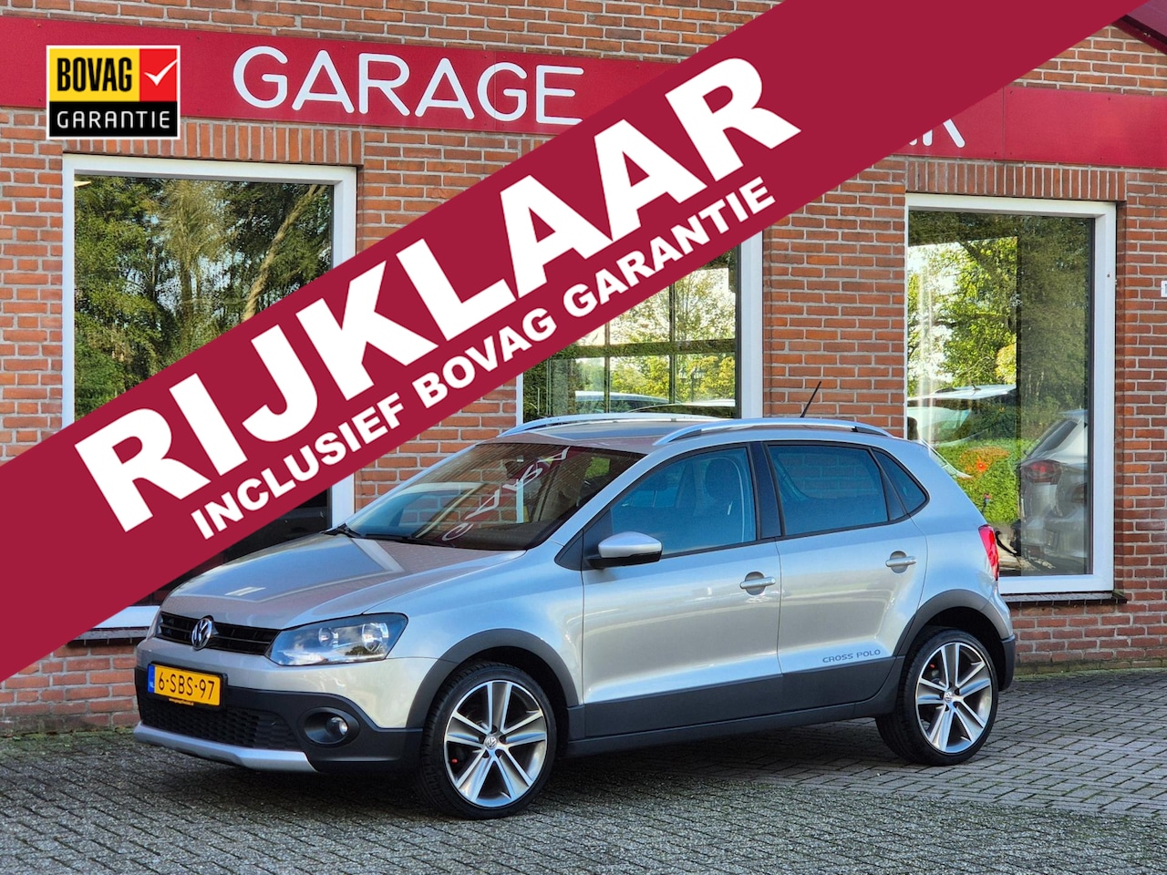 Volkswagen Polo - 1.2 TSI Cross 90PK 5drs clima, cruise, pdc, lmv, elektr.ramen, RIJKLAAR - AutoWereld.nl