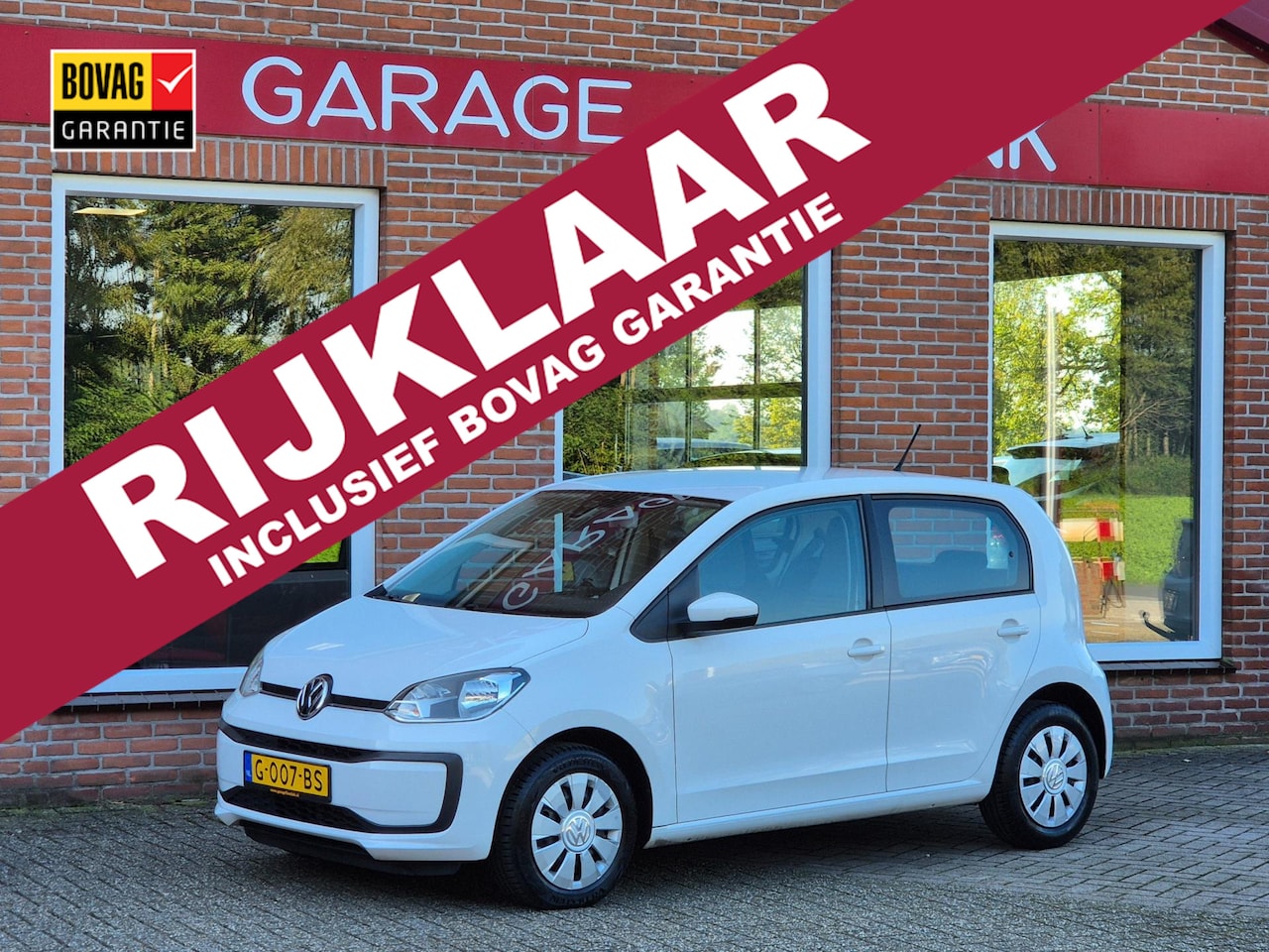 Volkswagen Up! - 1.0 BMT move up! 60PK 5drs airco, cruise, navi, carkit, dab+, elektr.ramen RIJKLAAR - AutoWereld.nl