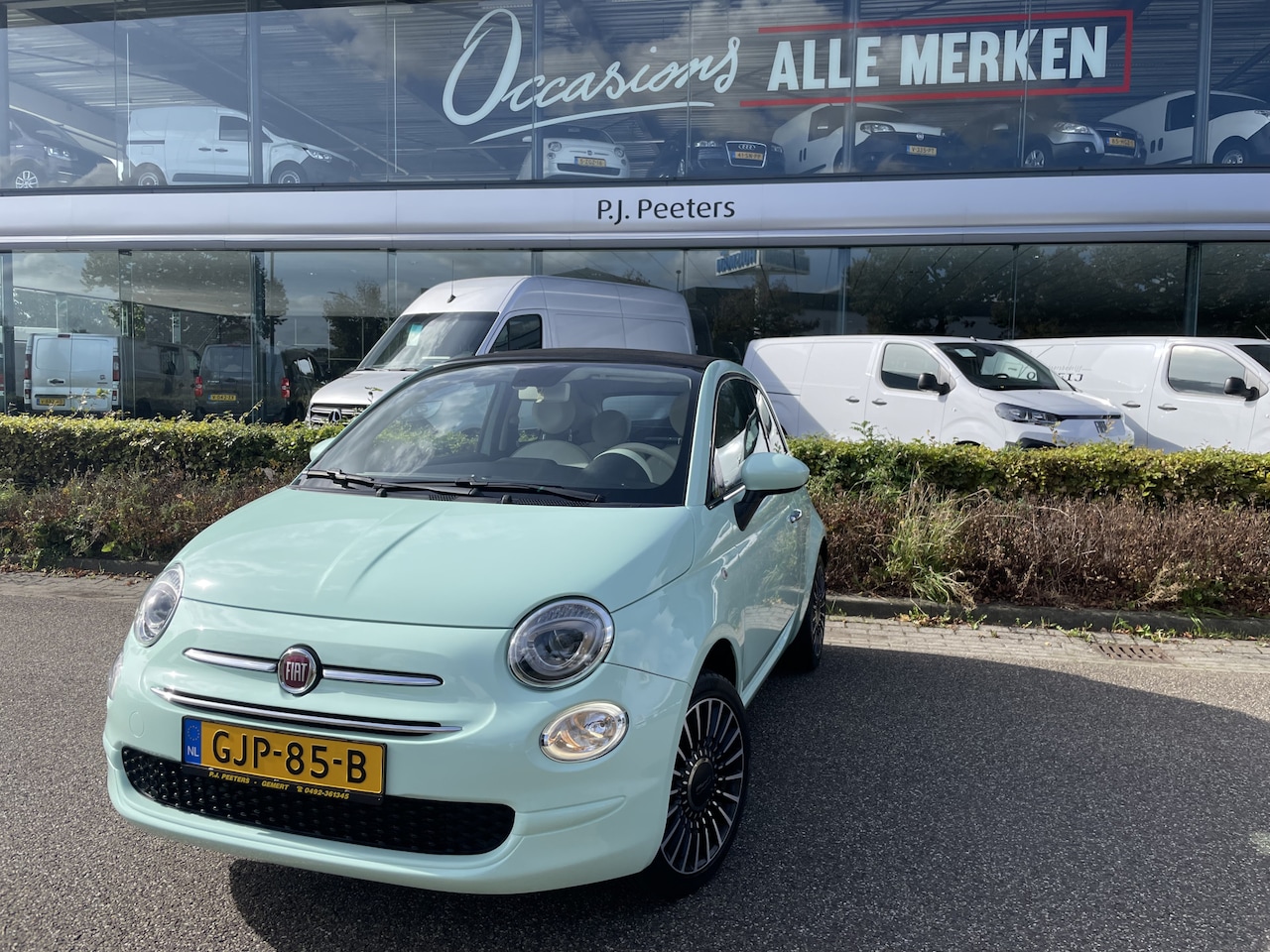 Fiat 500 - Cabrio 1.2 Lounge Airco - Cruise control - ParkS-A - U-con./Radio/USB/AUX/TEL - MFL-Stuurw - AutoWereld.nl