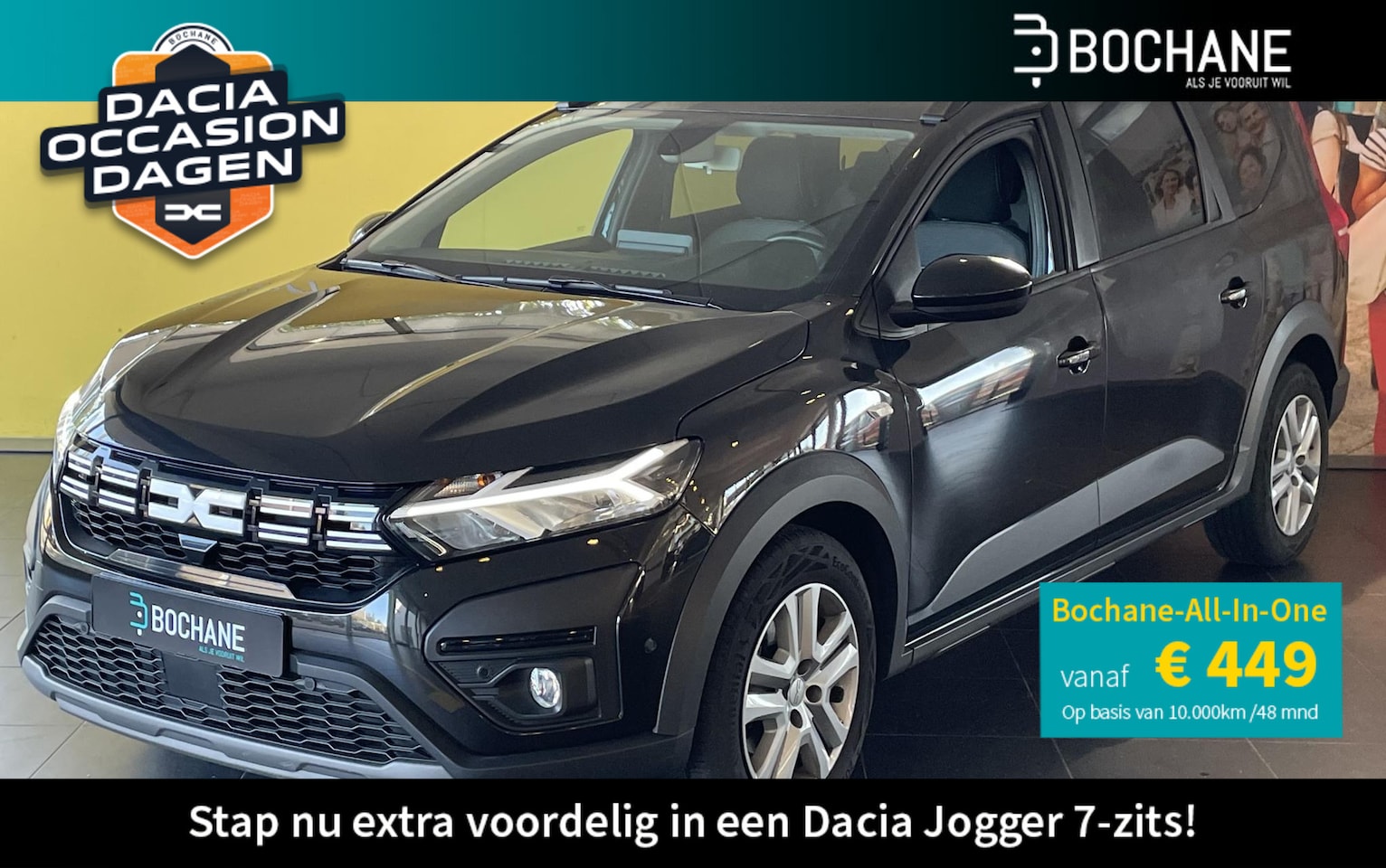 Dacia Jogger - 1.0 TCe 110 Expression 7p. NAVIGATIE | ACHTERUITRIJCAMERA | PARKEERSENSOREN VOOR-EN ACHTER - AutoWereld.nl