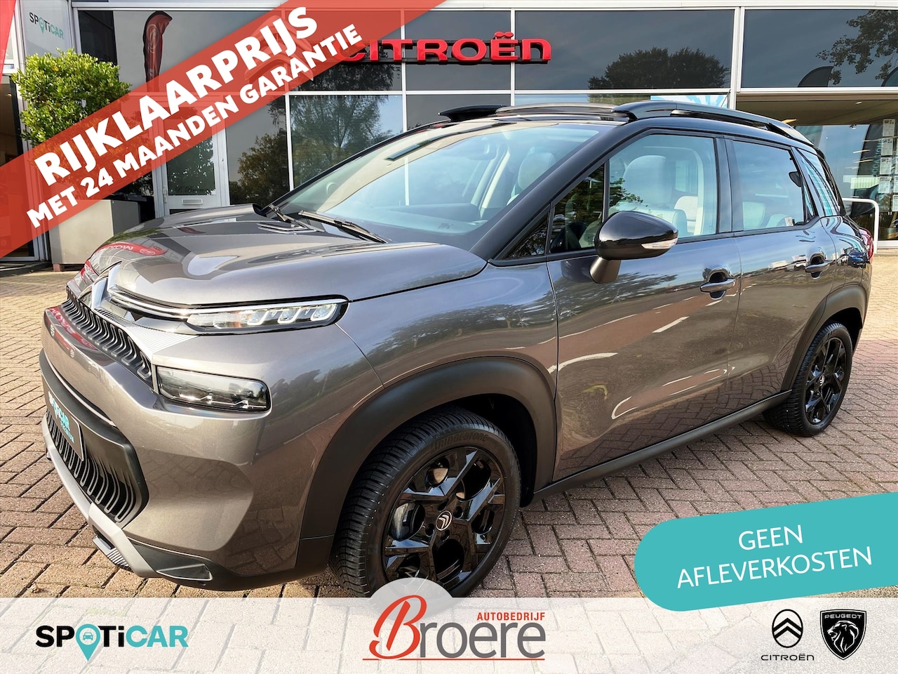 Citroën C3 Aircross - 1.2 130pk EAT6 Automaat Shine | panoramadak, camera, voorruit&stoel verwarming, keyless, d - AutoWereld.nl