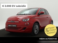 Fiat 500e - 42 kWh 118pk Hatchback | Navi | Camera | PDC V+A | Lichtmetalen velgen | Stoelverwarming |