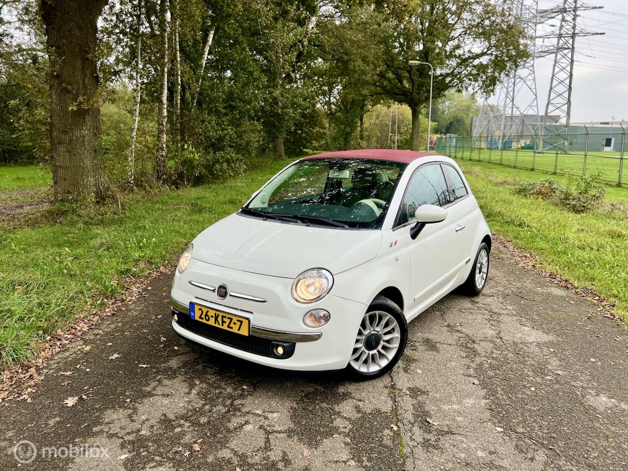 Fiat 500 - Cabrio 1.2 Wit Semi-Automaat PDC Airco NAP ✅ - AutoWereld.nl