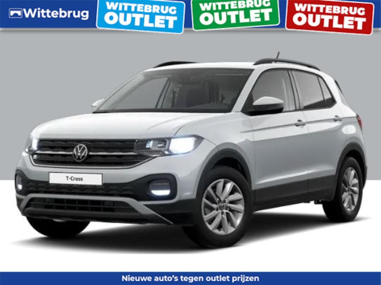 Volkswagen T-Cross - 1.0 TSI Life OUTLET ACTIE WITTEBRUG VOORSCHOTEN - AutoWereld.nl