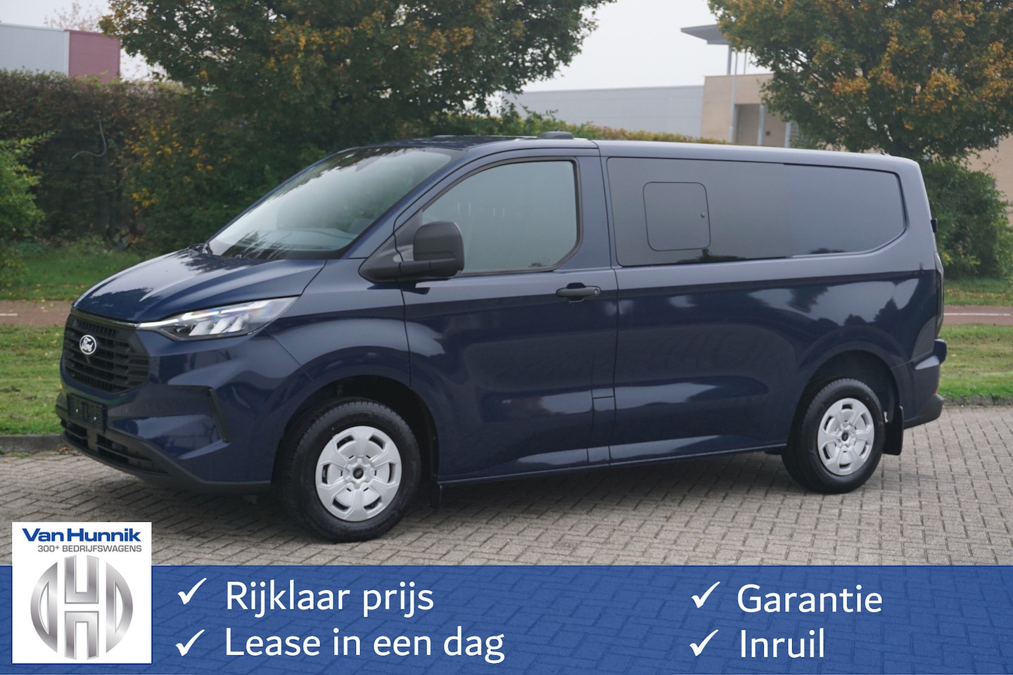 Ford Transit Custom - 320S 136PK Trend Dubbel Cabine 13" Sync4 Apple CP/Android A. Camera, LED, 4 Jaar garantie! - AutoWereld.nl